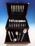 Lace Point by Lunt Sterling Silver Flatware Set For 8 Service 37 Pieces