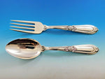 Esteval by Buccellati Italy Sterling Silver Vegetable Serving Set 2 pc 10 1/4"