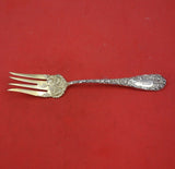 Chrysanthemum by Durgin Sterling Silver Fish Fork Gold Washed 7 3/8" Heirloom