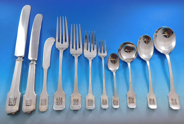 Norman Plain by Shreve Sterling Silver Flatware Set Service 267 pieces Dinner