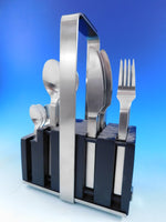 Neo Country by Carl Mertens Stainless Steel Flatware set 24 pcs w/ Caddy Modern