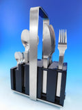 Neo Country by Carl Mertens Stainless Steel Flatware set 24 pcs w/ Caddy Modern