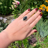 Sterling Kalo Black Onyx Ring Handwrought by Bjarne Axness Size 7.25 (#J6850)