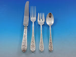 Corsage by Stieff Sterling Silver Flatware Set for 8 Service 42 pieces