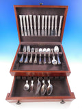 Queen Christina by Frigast Sterling Silver Flatware Set for 12 Service 65 pieces