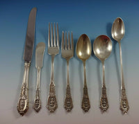 Rose Point by Wallace Sterling Silver Flatware Set For 8 Service 59 Pieces