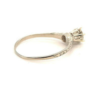 14k Yellow Gold Antique .47ct Genuine Natural Diamond Engagement Ring (#J5281)
