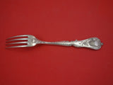 German 800 Silver Art Nouveau Sterling Dinner Fork 8 1/4"