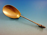 Bust by Gorham Sterling Silver Berry Spoon Gold Washed 3D Figural 8 5/8"
