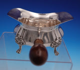 Daffodil by Poole Sterling Silver Gravy Boat w/ Wood and Lion Feet #996 (#4765)