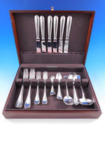 Perles by Christofle France Silverplate Flatware Service 6 Set 37 pcs Dinner