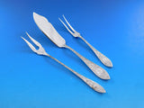Tudor Scroll by Birks Sterling Silver Flatware Set 8 Service 62 pieces Dinner