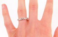 18k White Gold Genuine Natural Diamond Eternity Band (#J3953)