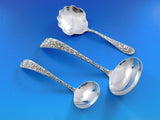 Rose by Stieff Sterling Silver Flatware Set For 8  Service 109 Pieces Repousse