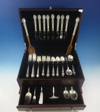 Brocade by International Sterling Silver Flatware Set For 8 Service 48 Pieces
