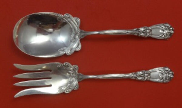 Iris by Durgin-Gorham Sterling Silver Italian Salad Serving Set 2pc HHWS Custom