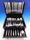 Irish Rib by James Robinson Sterling Silver Flatware Dinner Service 12 Set 86 pc