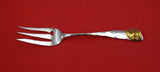 Medallion aka Etruscan by Shiebler Sterling Fish Fork woman w/braided hair 7"