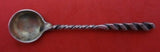 Square Twist #5 by Whiting Sterling Silver Salt Spoon Gold Washed 2 1/2"