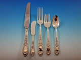 Rose by Kirk Sterling Silver Flatware Set for 12 Service 77 pieces
