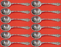 Sir Christopher by Wallace Sterling Silver Cream Soup Spoon Set 12 pieces 6"