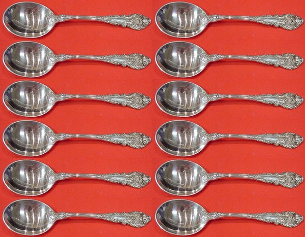 Sir Christopher by Wallace Sterling Silver Cream Soup Spoon Set 12 pieces 6"