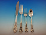 Rose Point by Wallace Sterling Silver Flatware Set for 8 Service 41 pcs Dinner