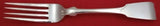 Fiddle by Porter Blanchard Sterling Silver Dinner Fork 7 1/2" Flatware Antique