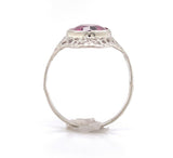 10k Gold Filigree Ring w/Marquise 1.73ct Genuine Natural Rhodolite Garnet #J6458