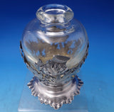 Thistle by Unknown French Sterling Silver Vase with Wave Design on Base (#7264)