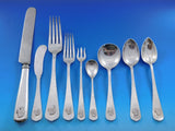 Lebolt Sterling Silver Flatware Set Hand Wrought Chicago 62 pcs Dinner