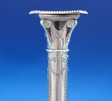 Mappin and Webb English Silverplate Candlestick Pair Columns #8530 (#7385)