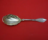 Palace by Coles-Shiebler Sterling Silver Berry Spoon Scalloped GW 8 1/2"