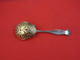 Canterbury by Towle Sterling Silver Ice Spoon Pierced gold washed 8"