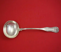 King by Jones, Low and Ball Coin Silver Soup Ladle 11 3/4" Serving