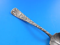 Arlington by Towle Sterling Silver Preserve Spoon Bright-cut Daisy bouquet 6 3/4