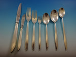 Silver Rhythm by International Sterling Silver Flatware Set 12 Service 110 Pcs