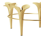 Bloom by Georg Jensen Stainless Steel Taper Candleholder 18kt Gold - New