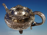 John Emes English Sterling Silver Tea Pot with Repoussed Flowers c. 1806 (#2716)