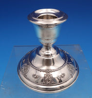 Rose Point by Wallace Sterling Silver Candlestick #4640-9 3 1/2" (#8253)