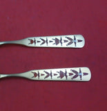 Christmas by A. Michelsen Sterling Silver Fork and Spoon Set 2pc 1957 Vermeil