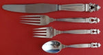 Acorn by Georg Jensen Sterling Silver Dinner Size Setting(s) 4pc Short Handle