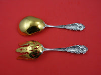 Love Disarmed by Reed and Barton Sterling Silver Salad Serving Set GW Old 8 1/4"