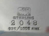 Whiting Sterling Silver Bowl with Applied Frog, Snail, Branch & Lily Pads #0037