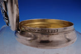 Chrysanthemum by Shiebler Sterling Silver Snuff Box Gold Washed #1987 (#8720)