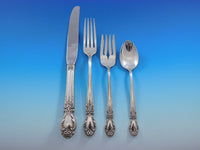 Brocade by International Sterling Silver Flatware Service 12 Set 90 pcs Dinner