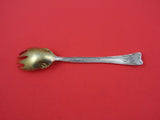 Lap Over Edge Acid Etched by Tiffany Sterling Ice Cream Fork Forget me not 5 3/4