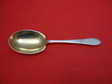 Faneuil by Tiffany and Co Sterling Silver Berry Spoon Gold Washed 9"