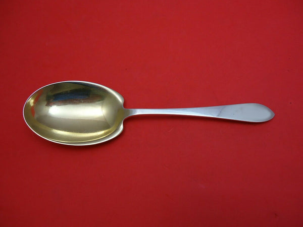 Faneuil by Tiffany and Co Sterling Silver Berry Spoon Gold Washed 9"