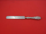 Rose by Stieff Sterling Silver Dinner Knife blunt SP blade w/ cartouche 9 5/8"